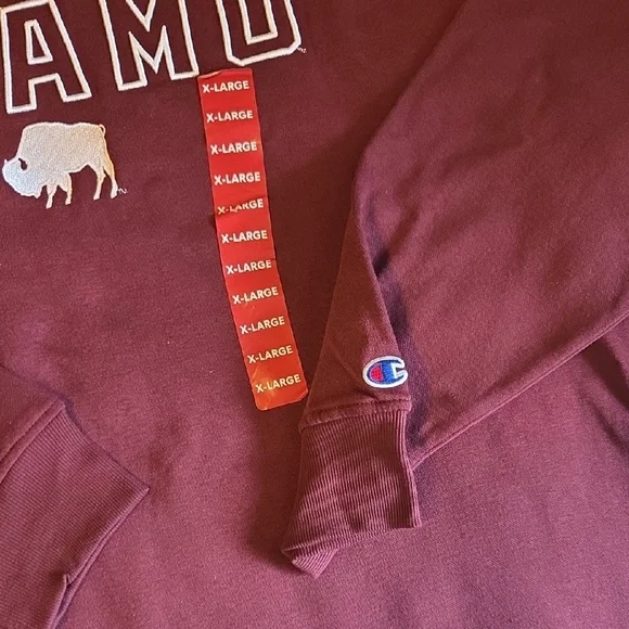 Champion Men's Burgundy Crewneck Sweater - Picture 6 of 10